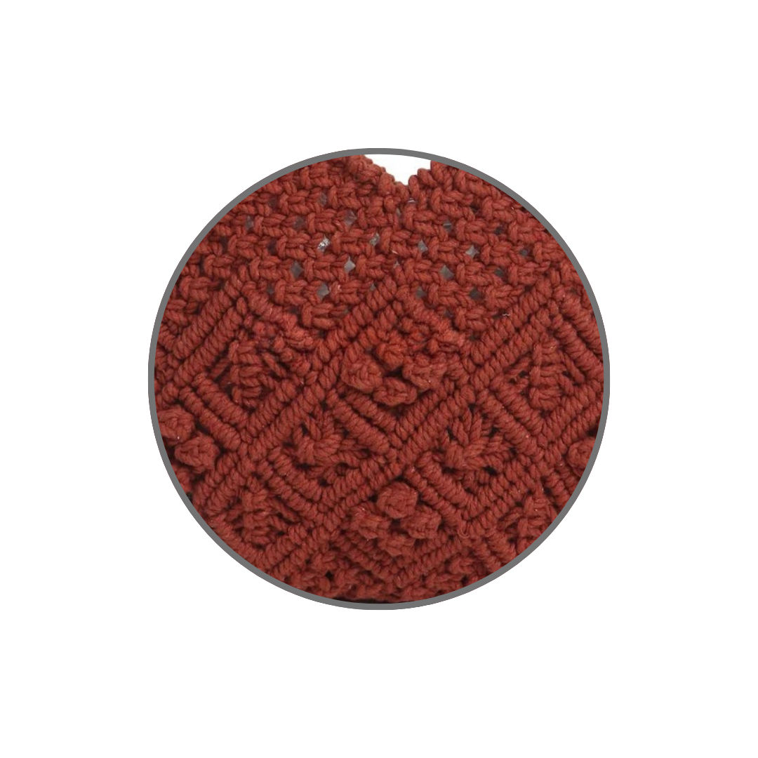Vintage Inspired Macrame Sling Bag Handwoven Chic Accessory